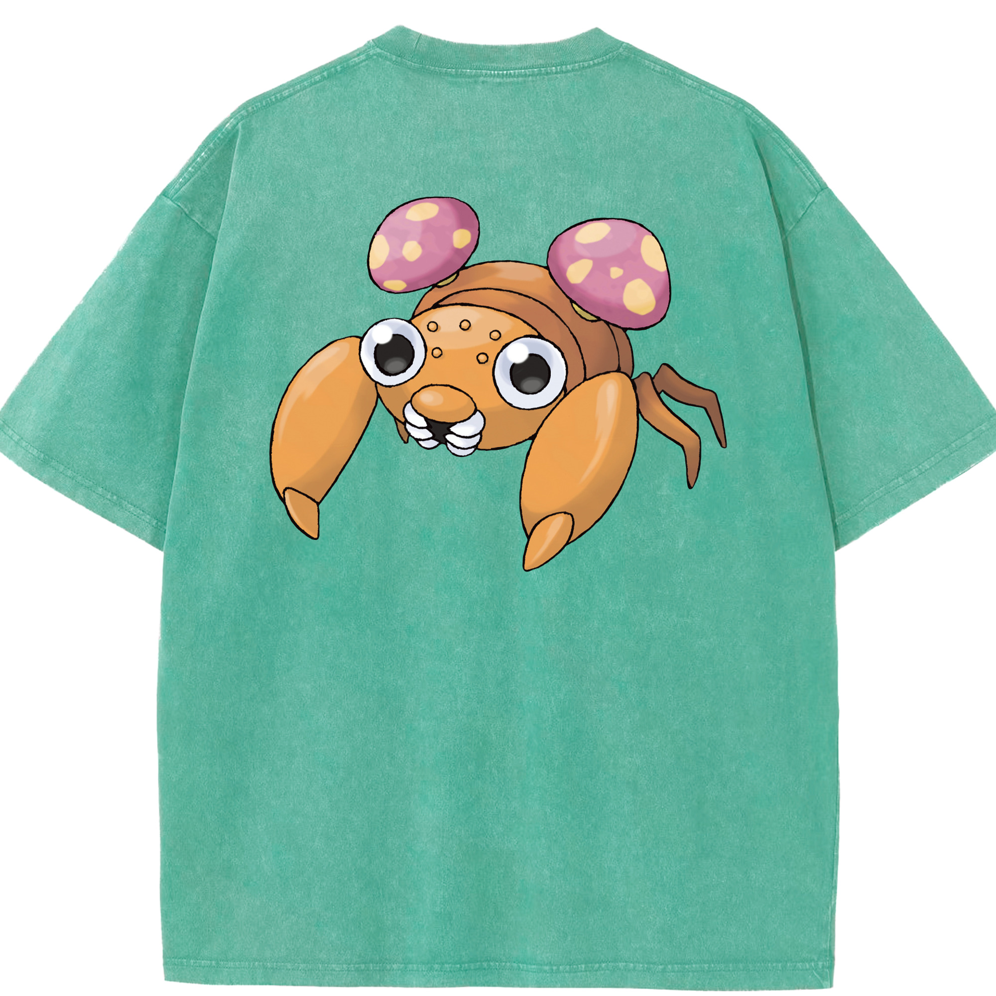 （画像用） ポケットモンスター Pokémon 綿100% ヴィンテージ風 半袖Tシャツ（背面プリント）